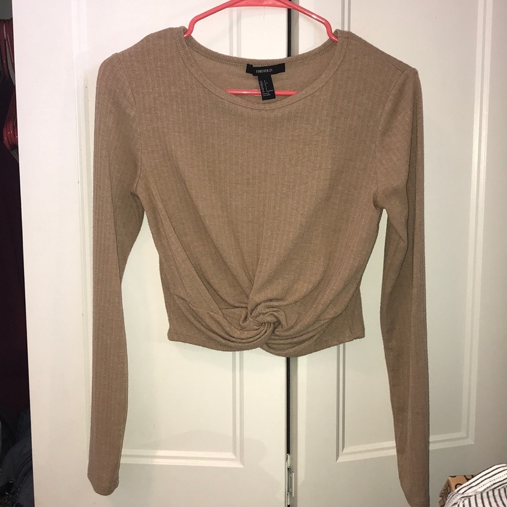 cropped tie shirt